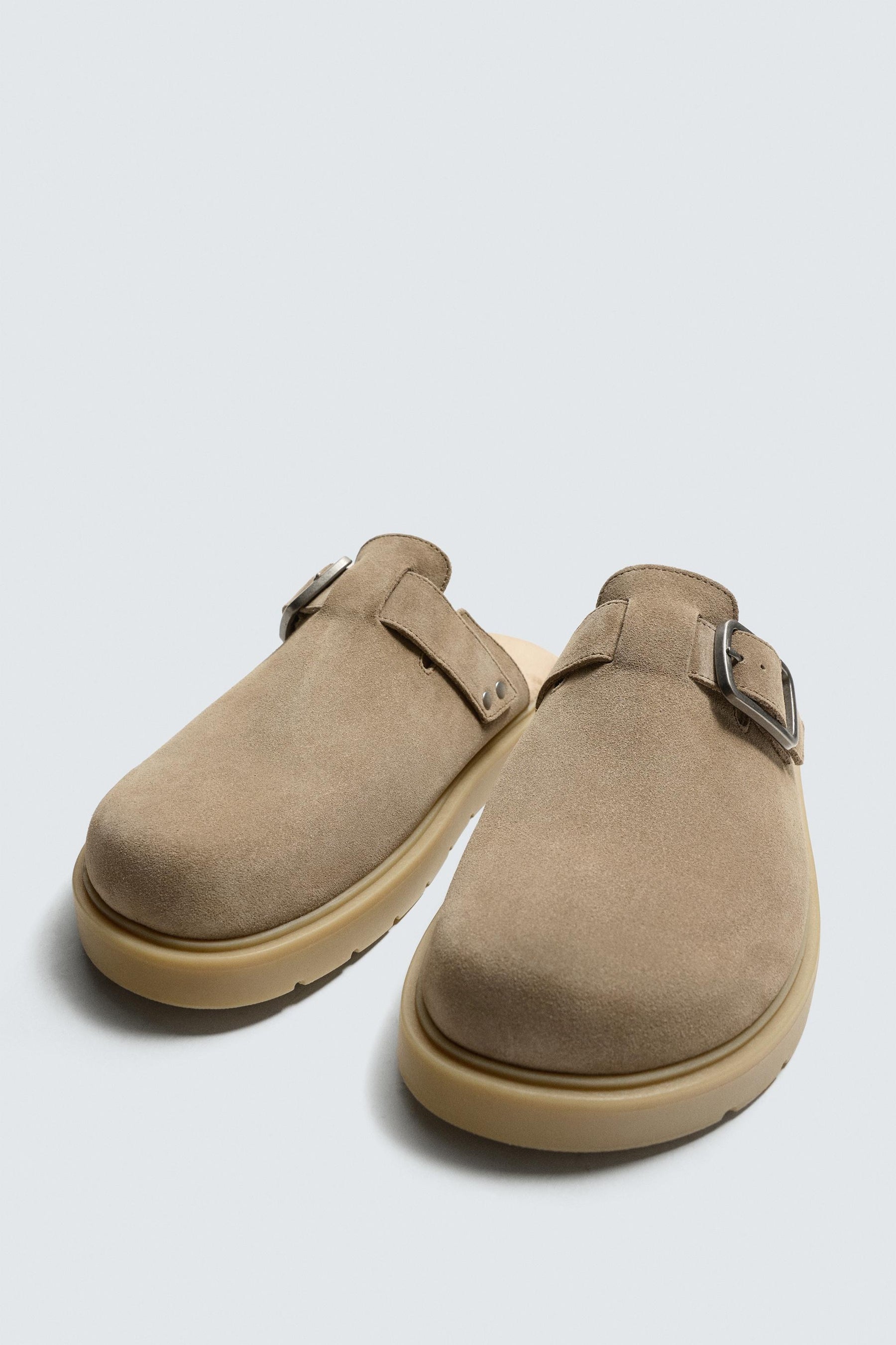 LEATHER BUCKLE CLOGS - Image 5