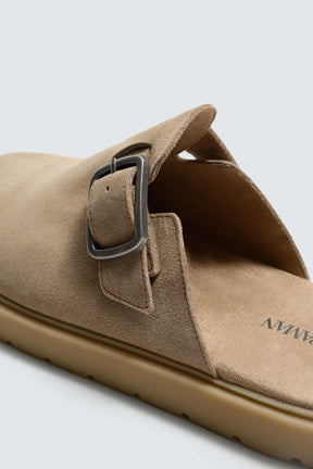 LEATHER BUCKLE CLOGS - Image 6