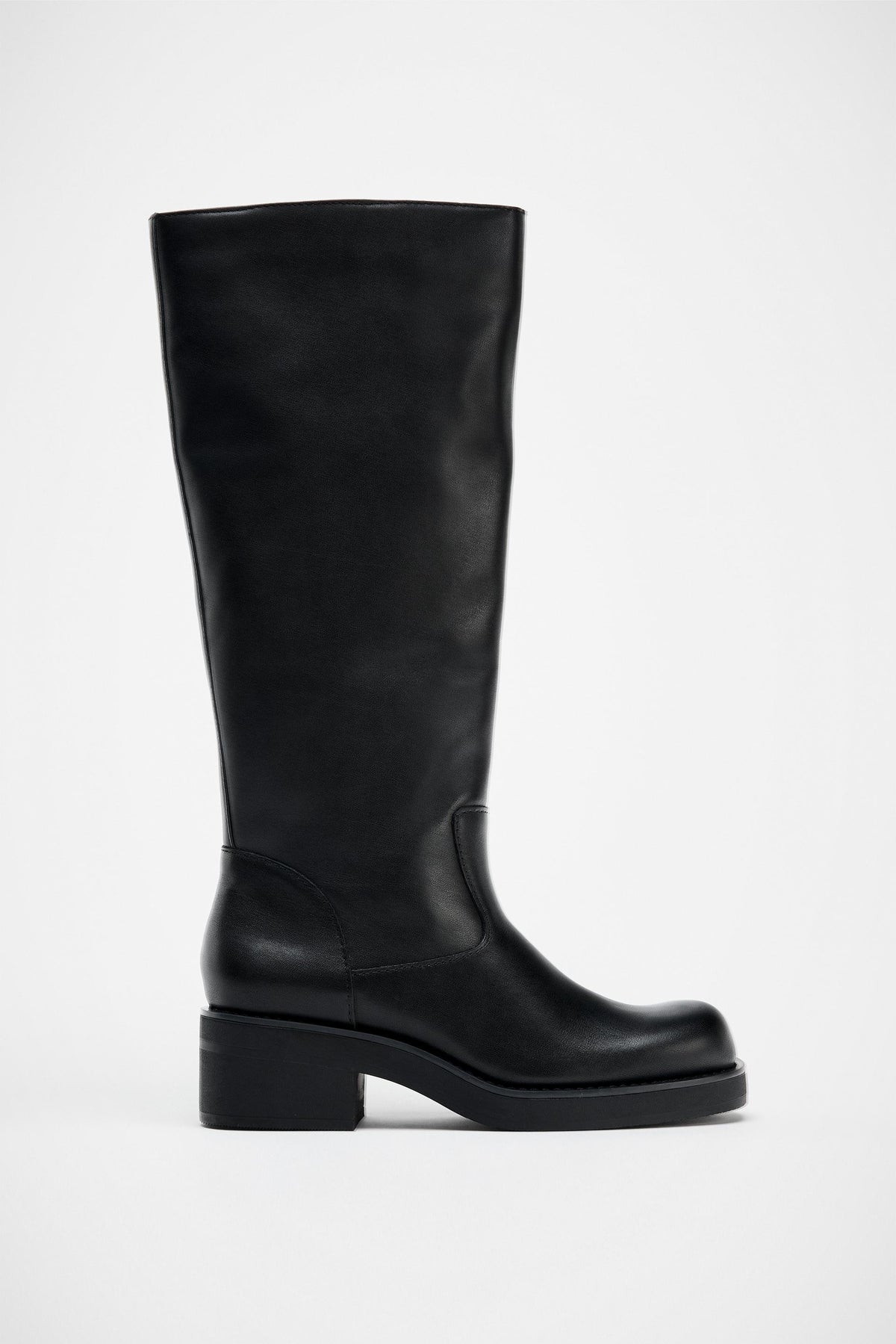Water-repellent knee-high boots