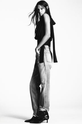 EMBOSSED ANKLE BOOTS