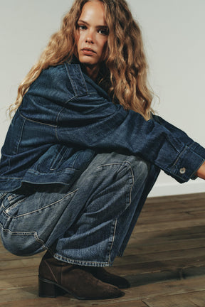 SUEDE BLOCK HEEL BOOTS