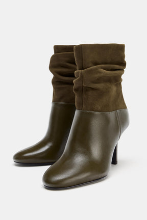 LEATHER ANKLE BOOTS