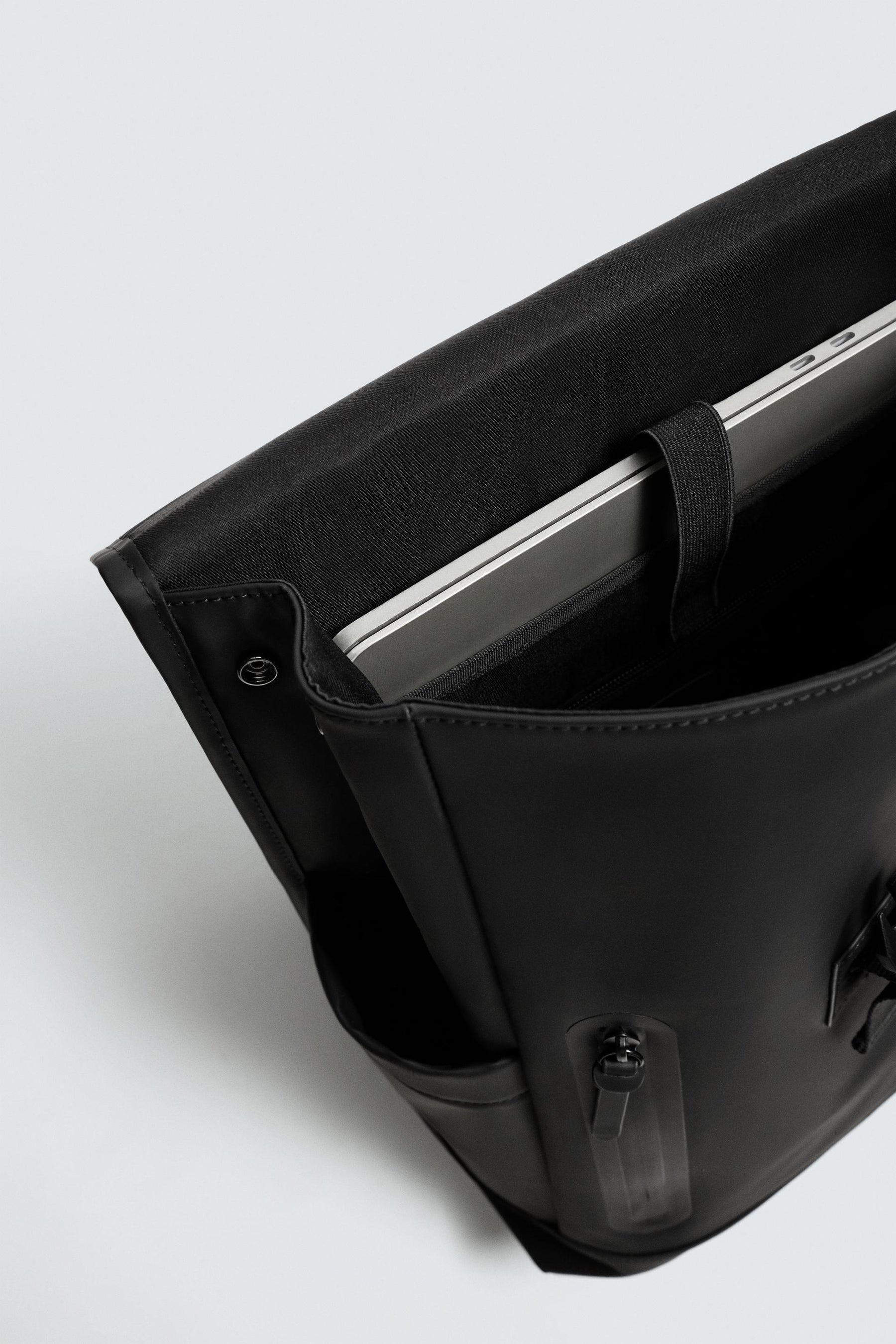 RUBBERISED BACKPACK WITH FLAP - Image 6