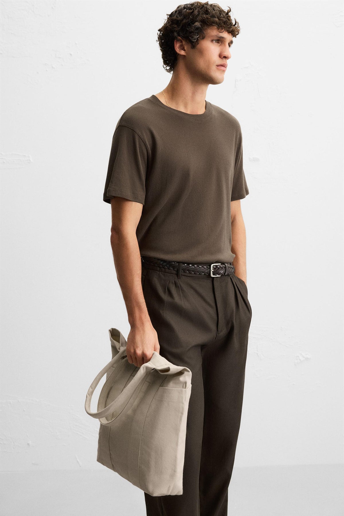 WOVEN SHOPPER BAG - Image 1