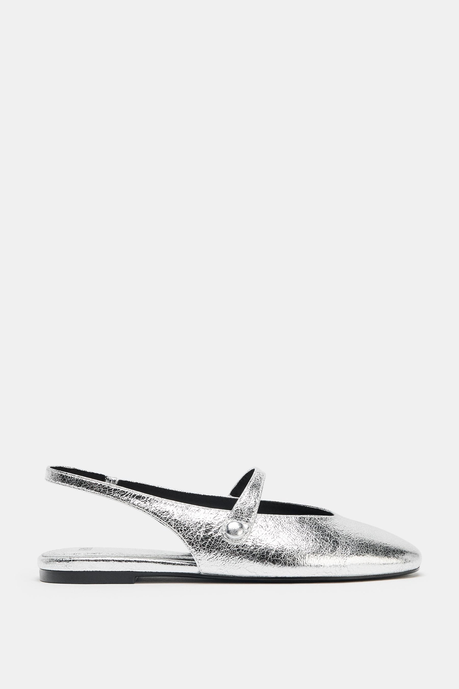 METALLIC BALLERINAS