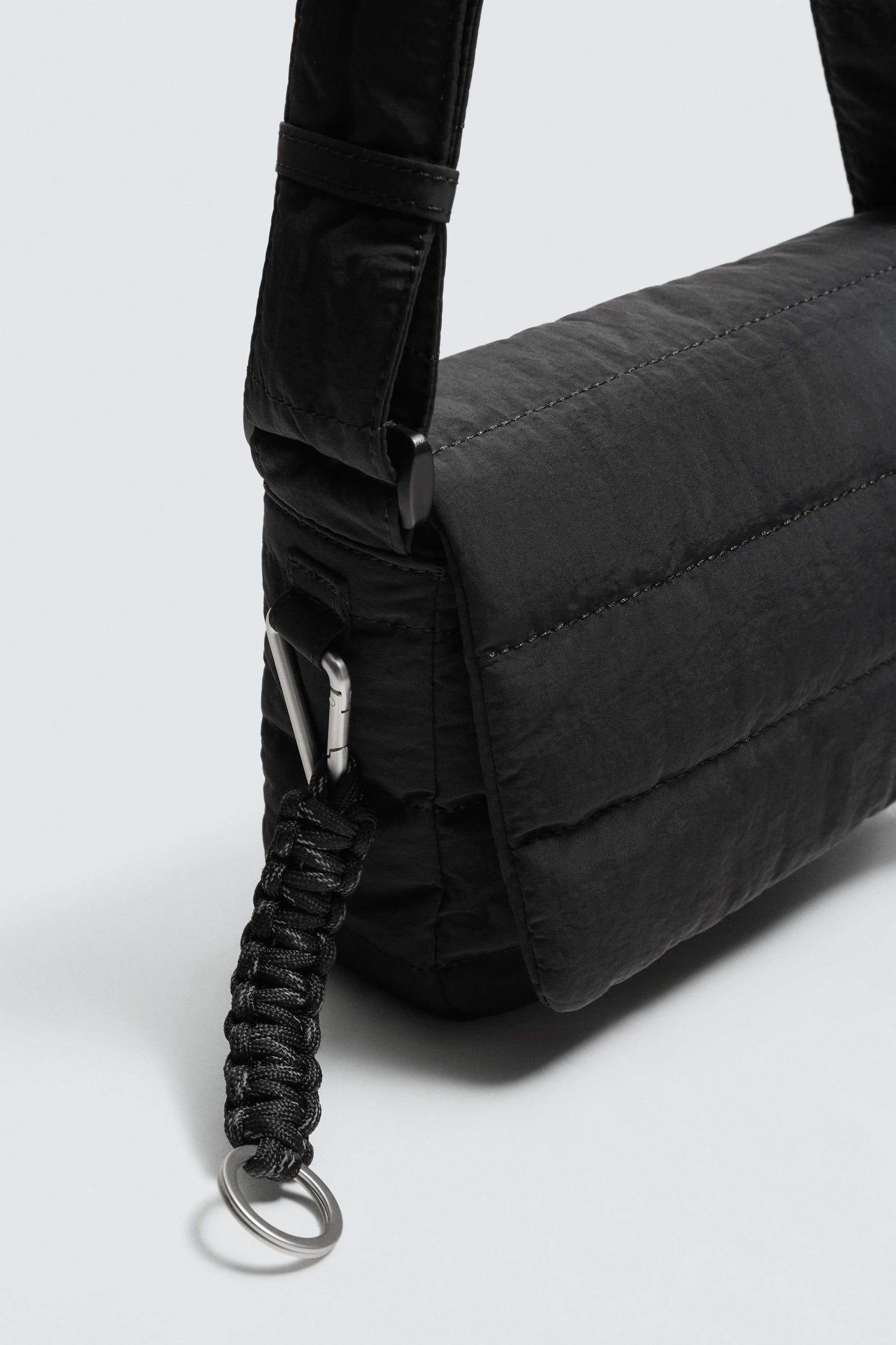 QUILTED NYLON CROSSBODY BAG