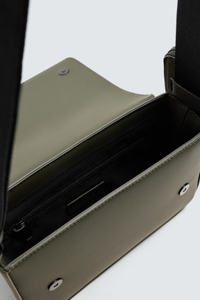 RUBBERISED TEXTURED CROSSBODY BAG