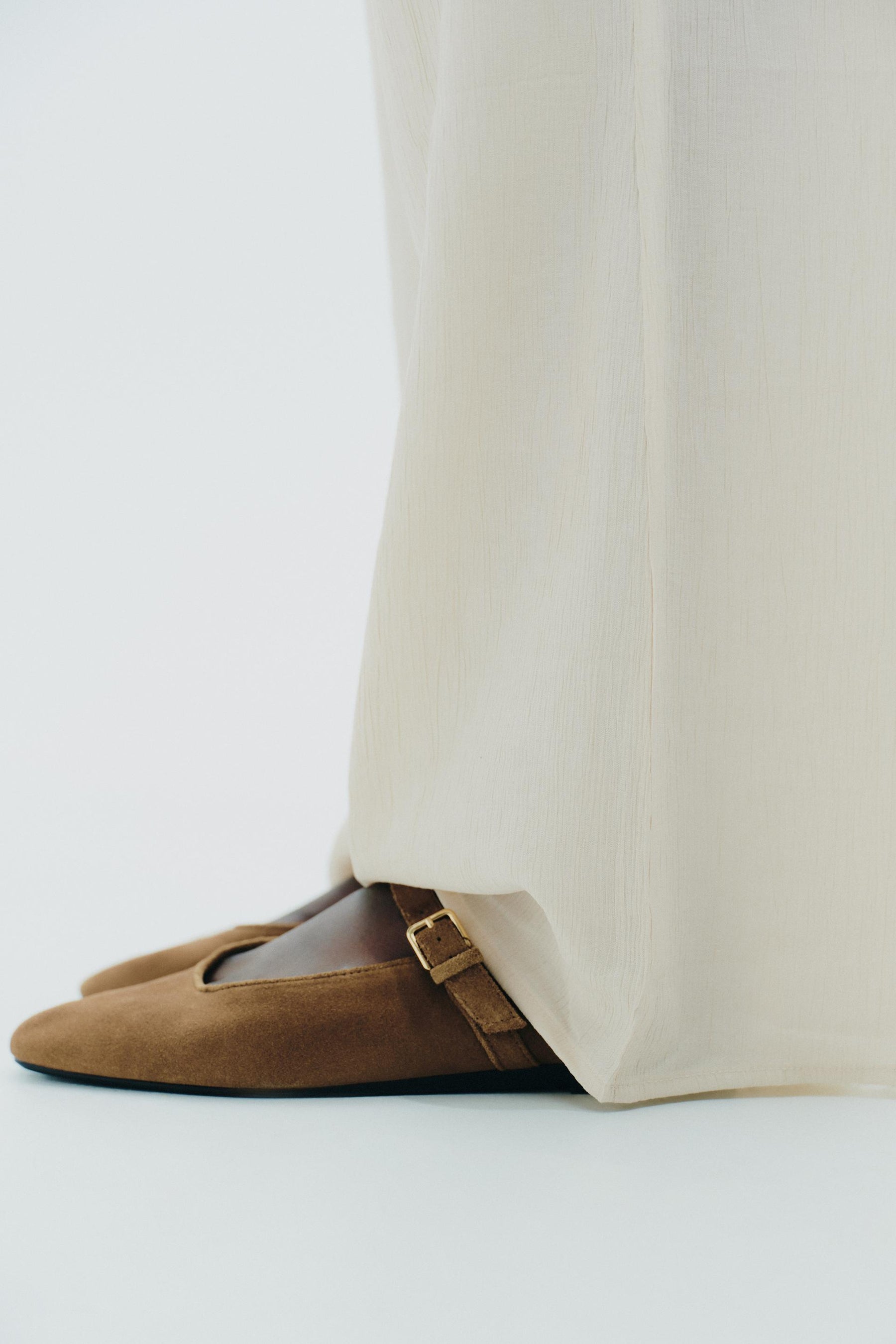 Suede Ballerina Flats