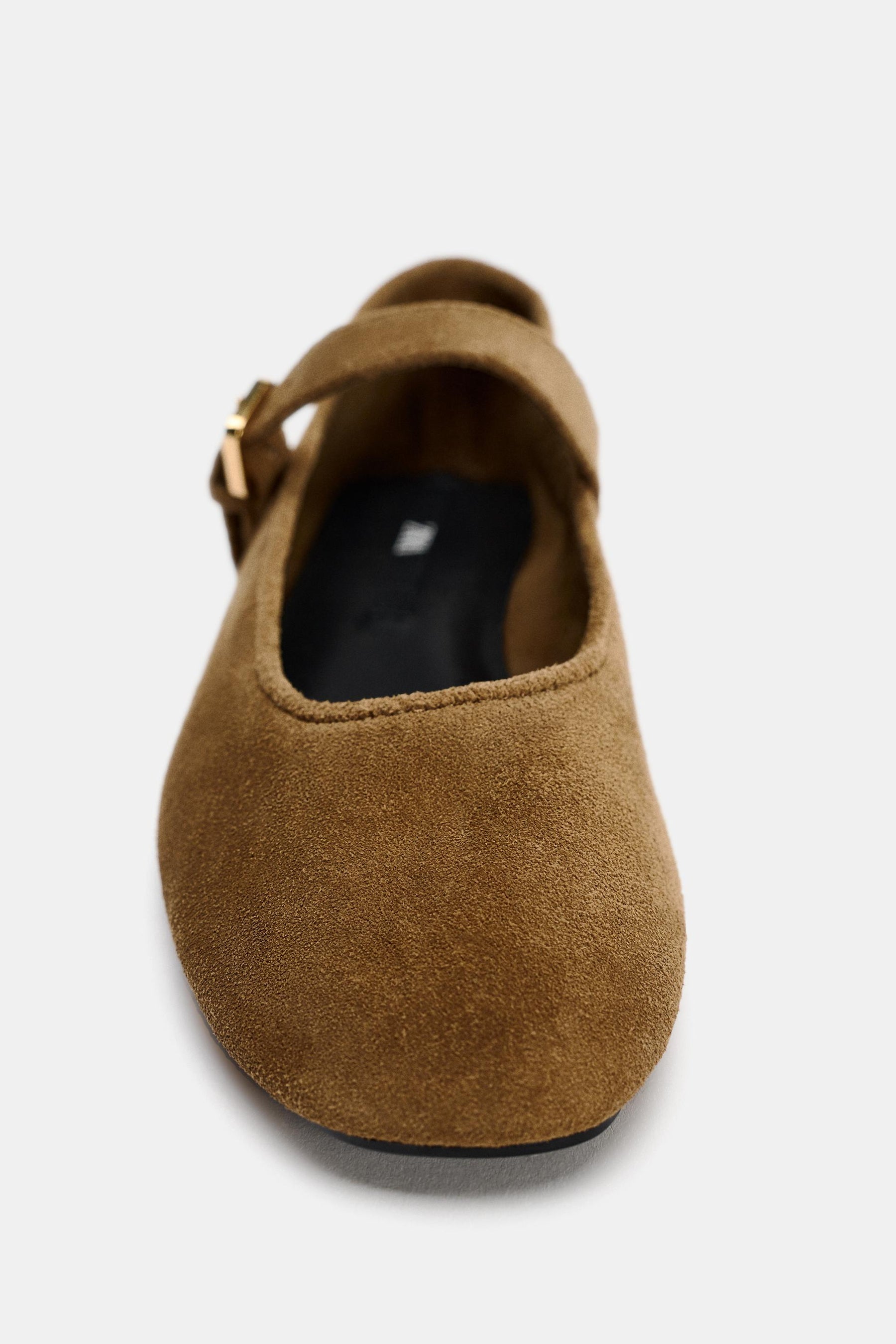 Suede Ballerina Flats