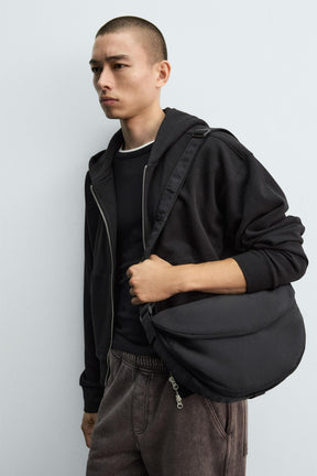 NYLON FLAP CROSSBODY BAG