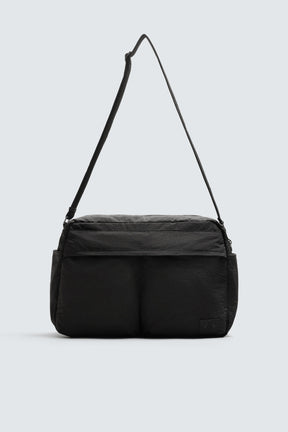 MULTI-POCKET NYLON CROSSBODY BAG