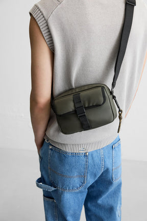 RUBBERISED CROSSBODY BAG - Image 1
