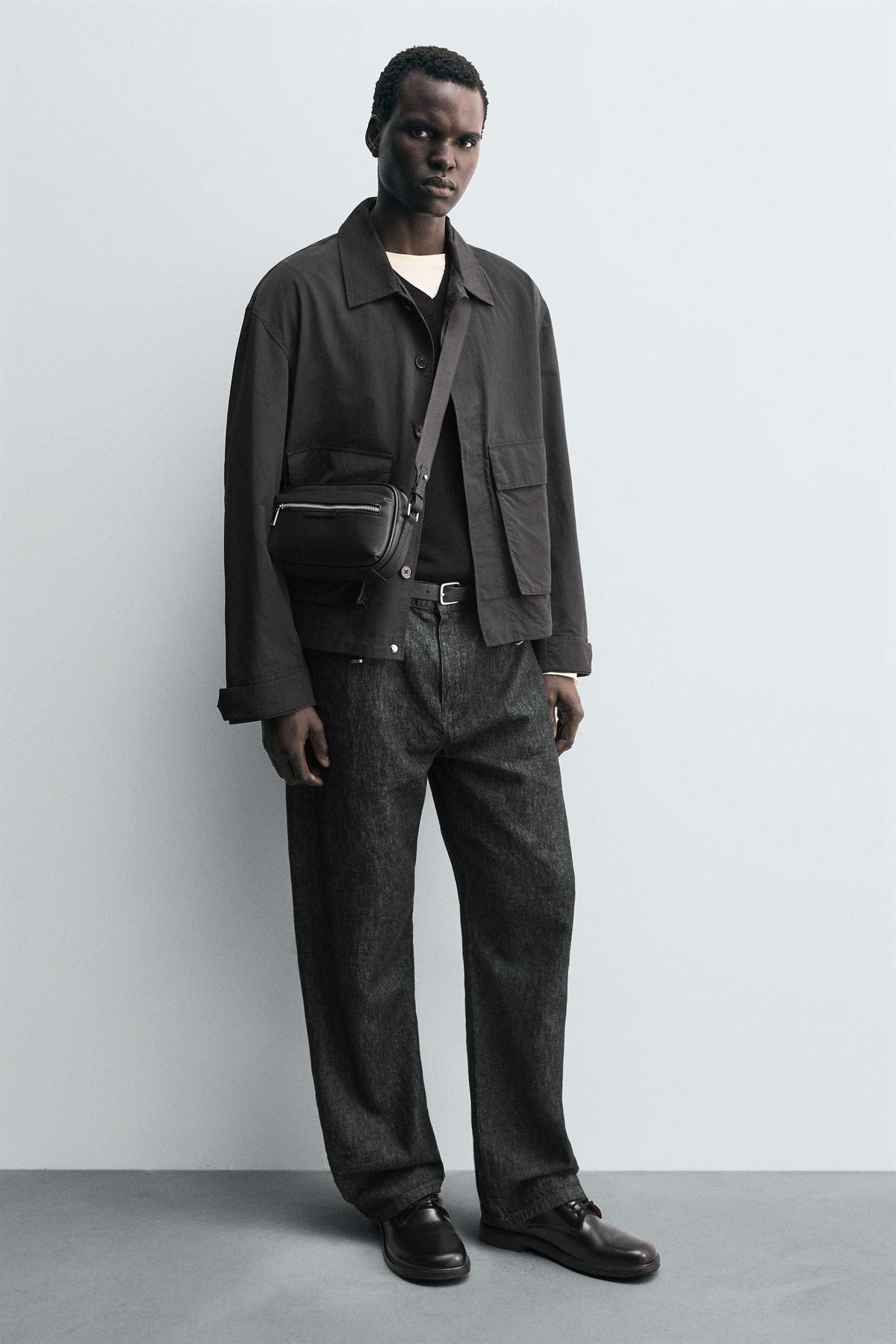 TEXTURED CROSSBODY BAG - Image 1