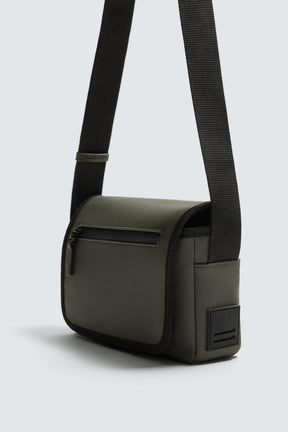 RUBBERISED CROSSBODY BAG