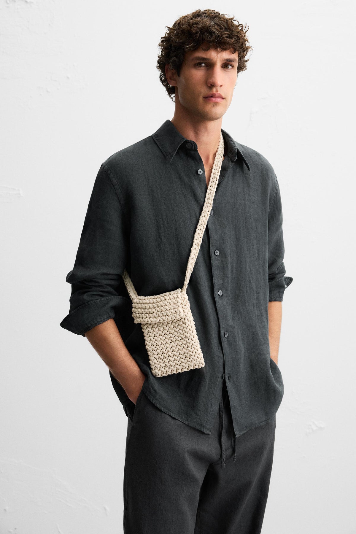 MACRAMÉ CROSSBODY BAG - Image 2