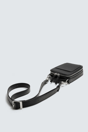 TEXTURED VERTICAL CROSSBODY BAG