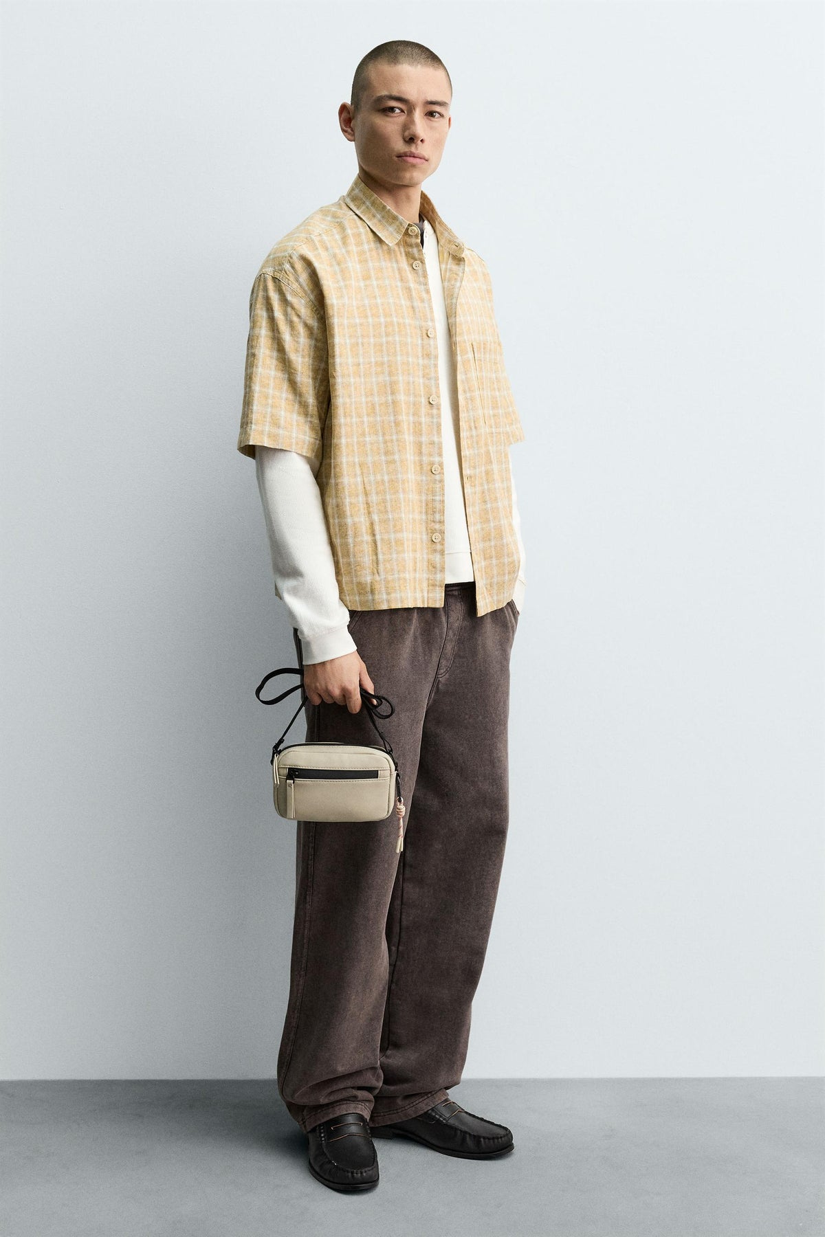 RUBBERISED CROSSBODY BAG