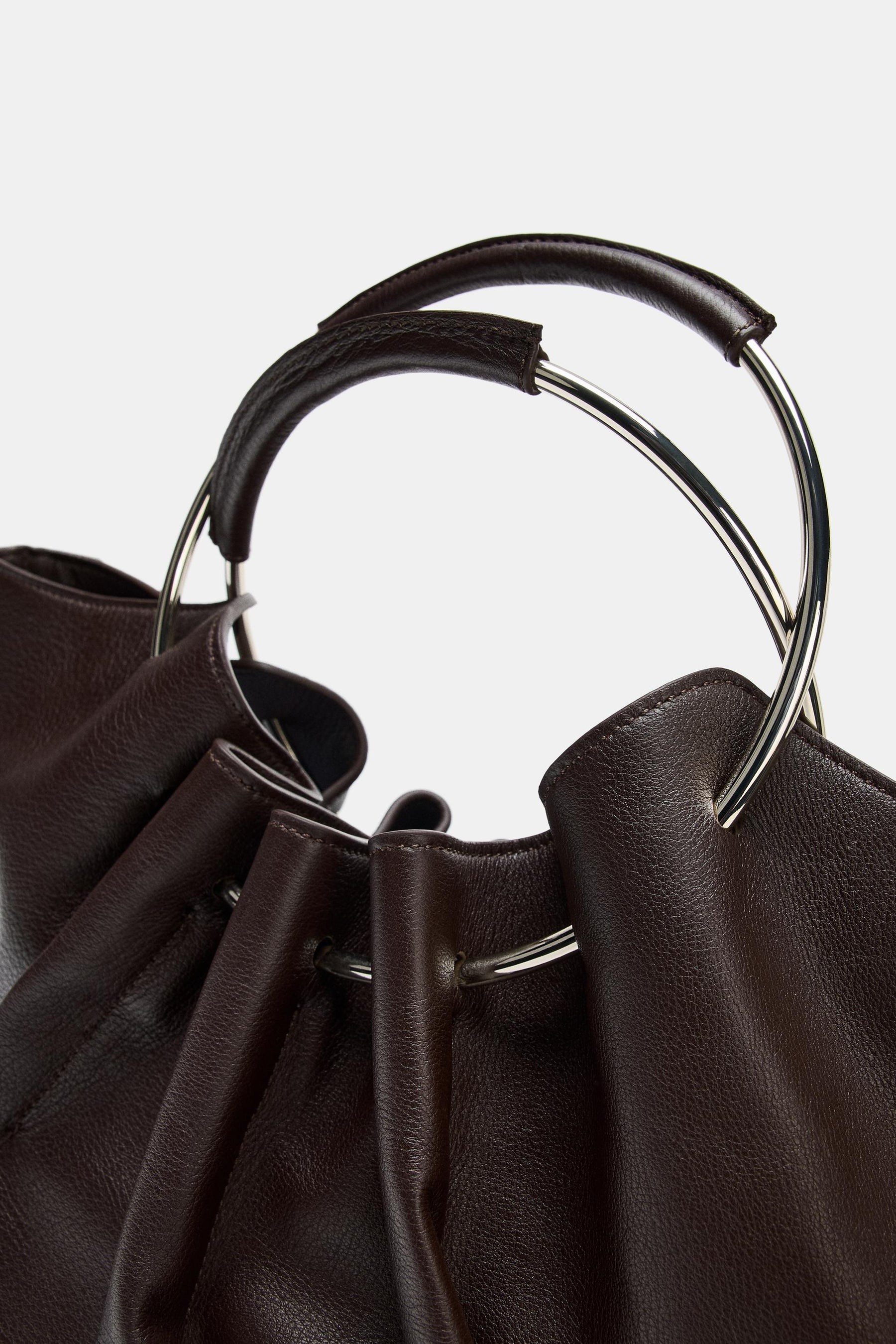 Leather Bucket Bag