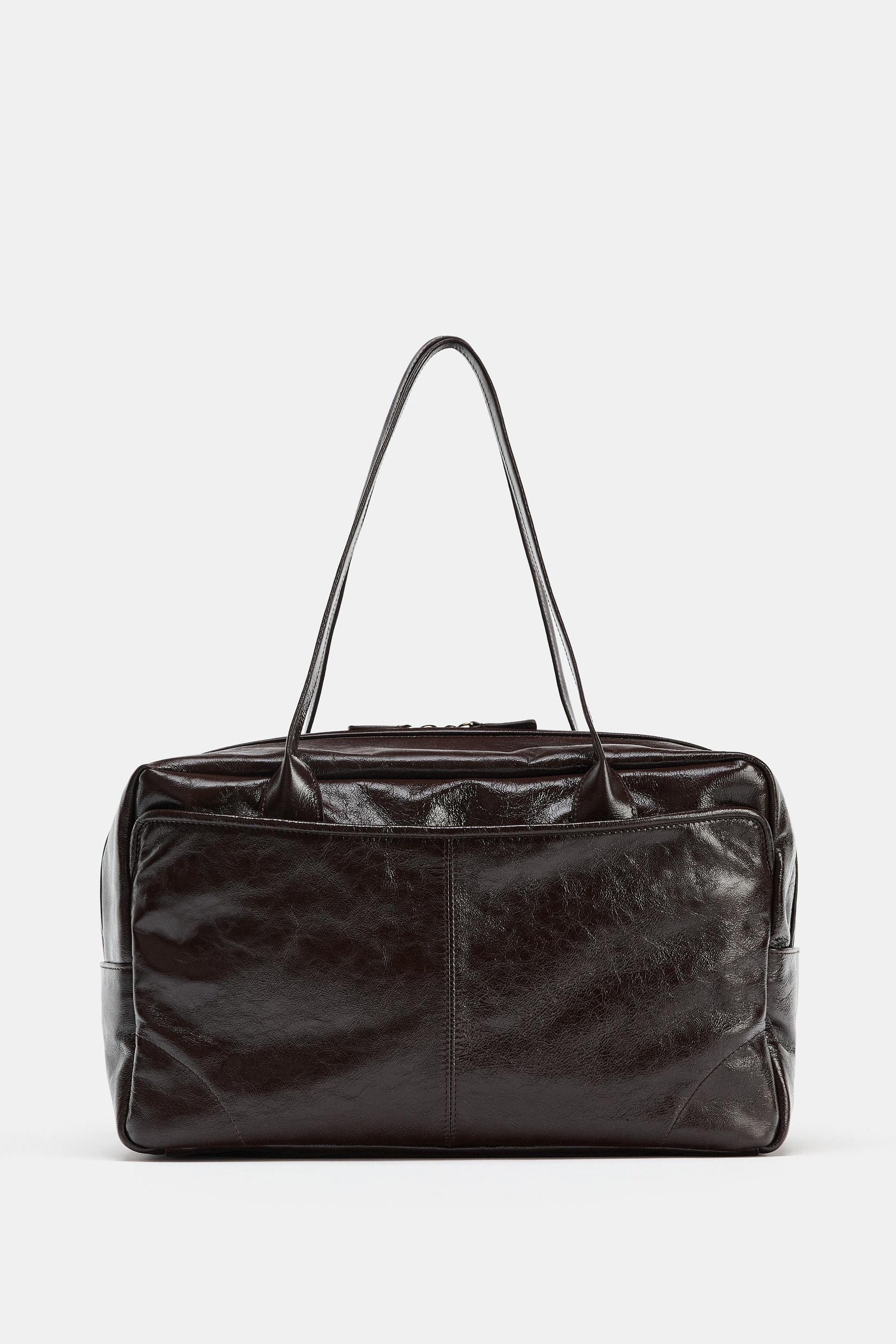 LEATHER BOWLING BAG