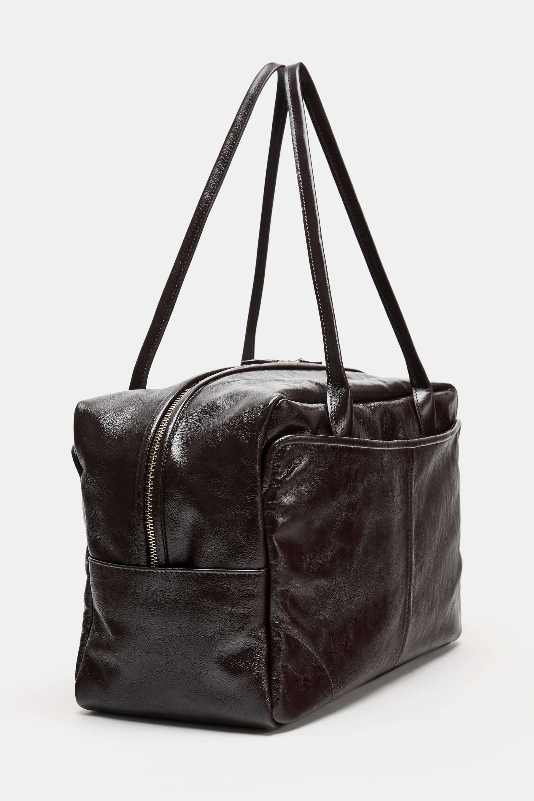LEATHER BOWLING BAG