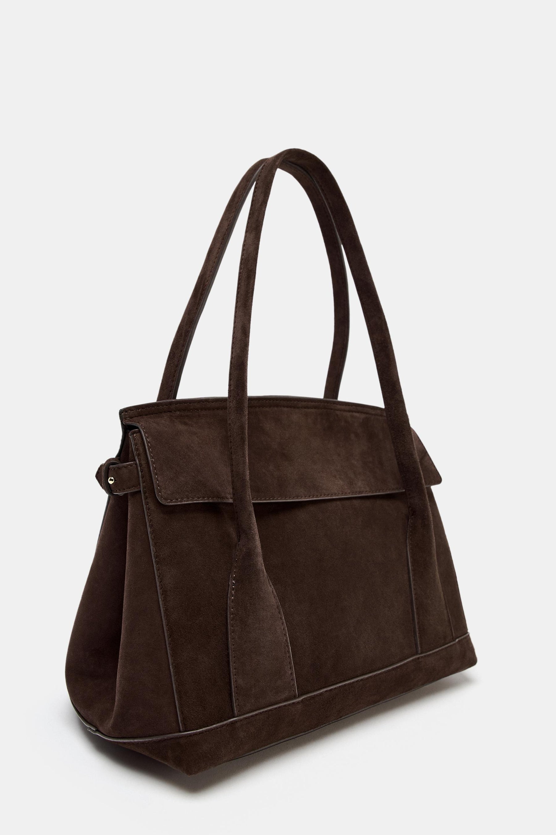 Suede Leather City Bag