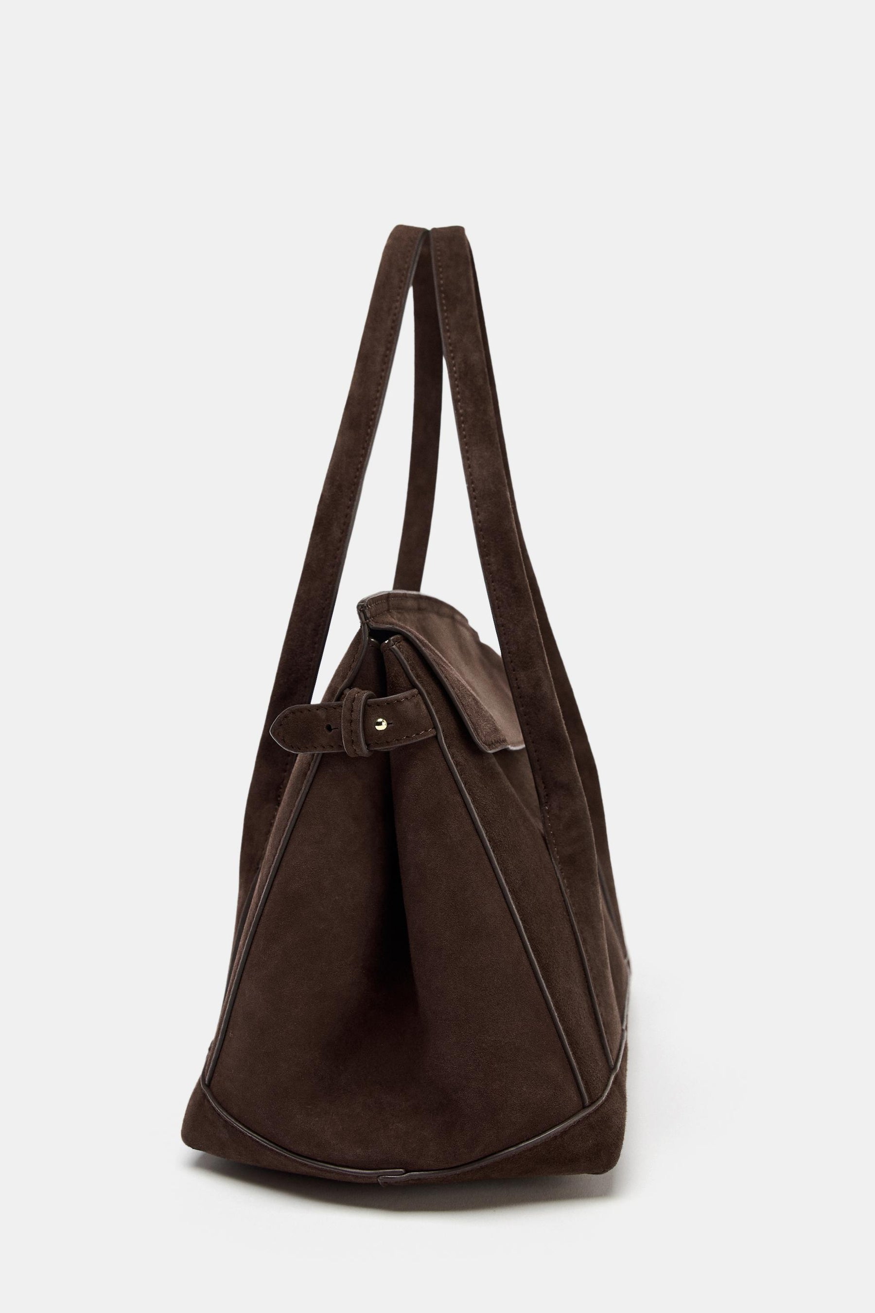 Suede Leather City Bag