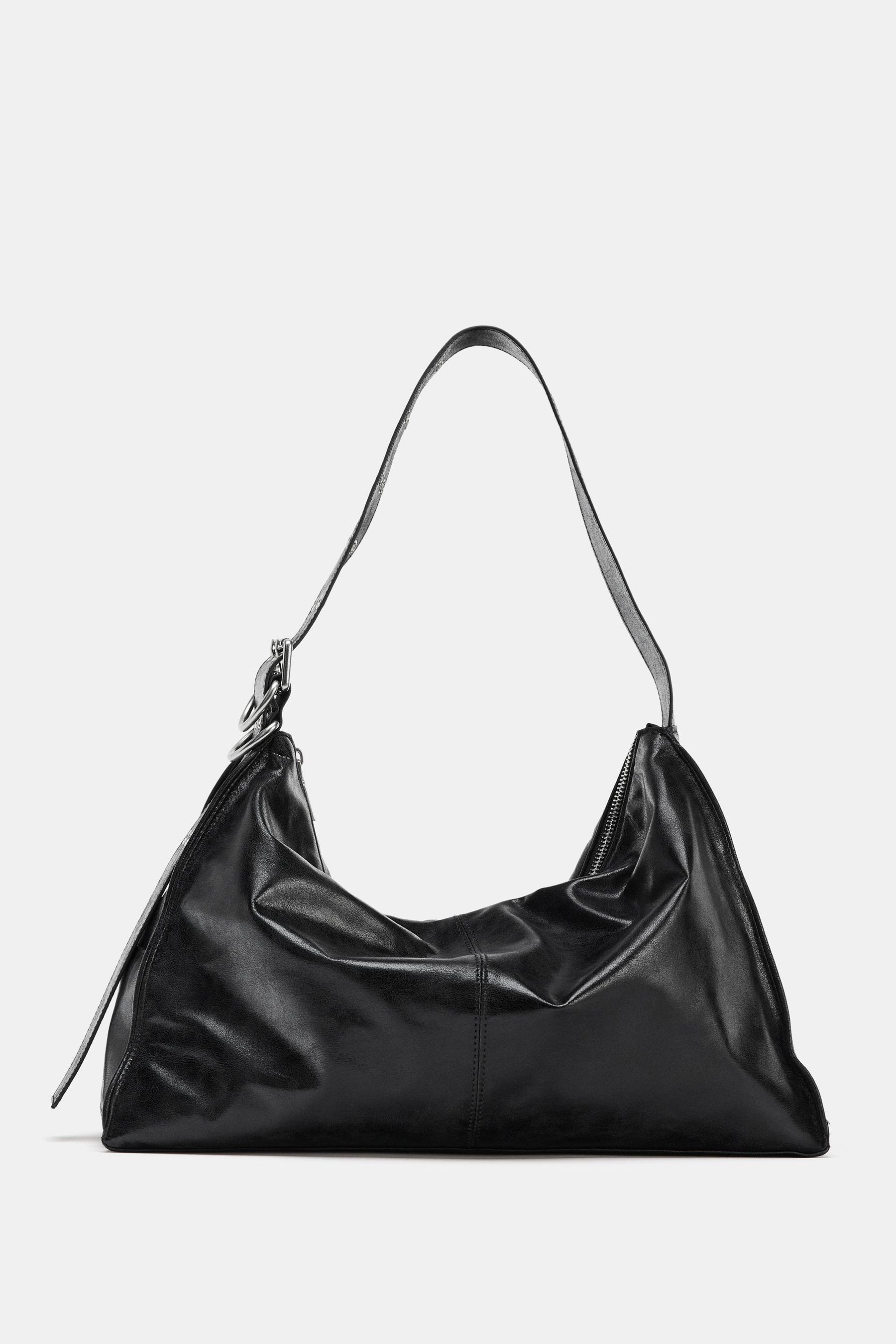 METAL EYELETS BUCKET BAG