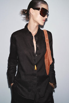 Suede Maxi Bucket Bag