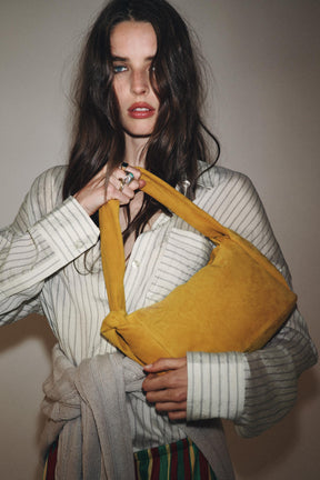 Suede Leather Crossbody