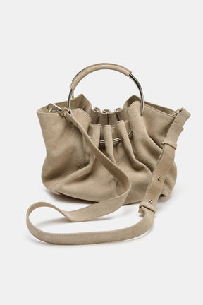 Suede Bucket Bag