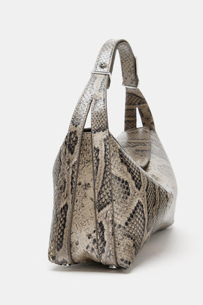 LEATHER ANIMAL PRINT HANDBAG