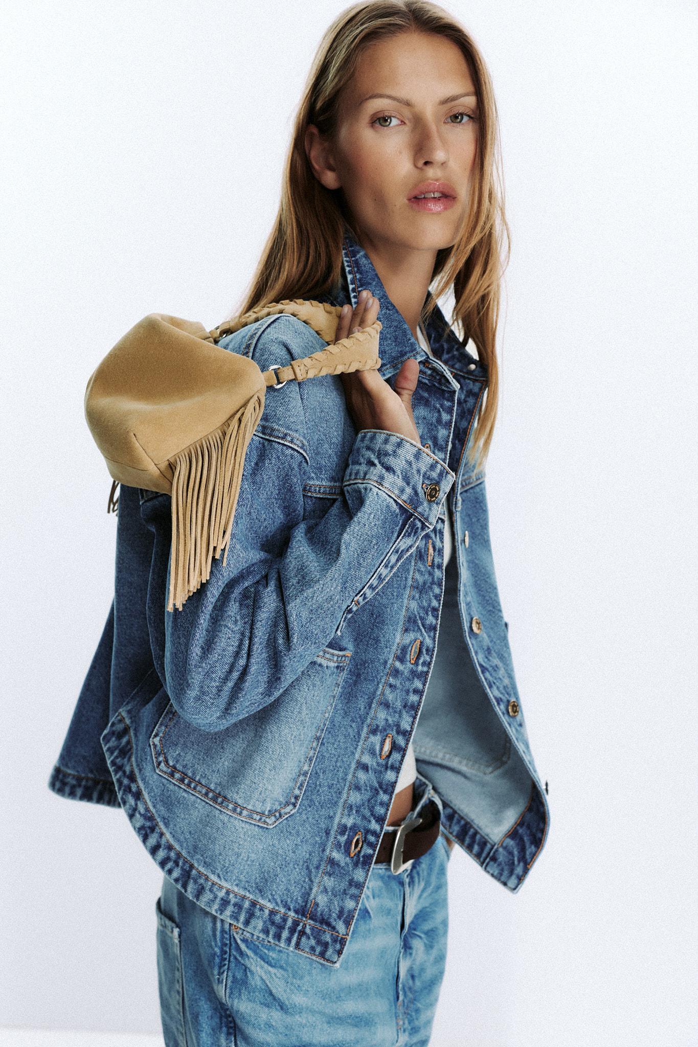 Suede Fringed Crossbody Bag