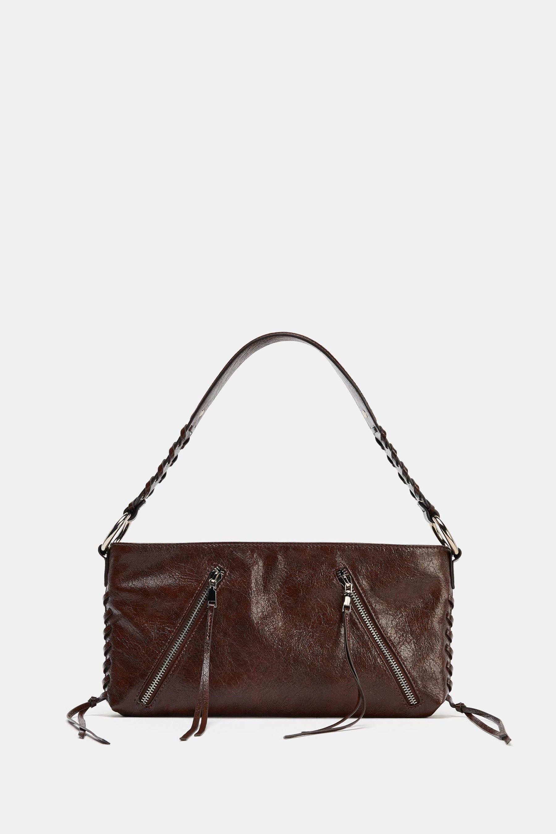 Zipped Shoulder Bag