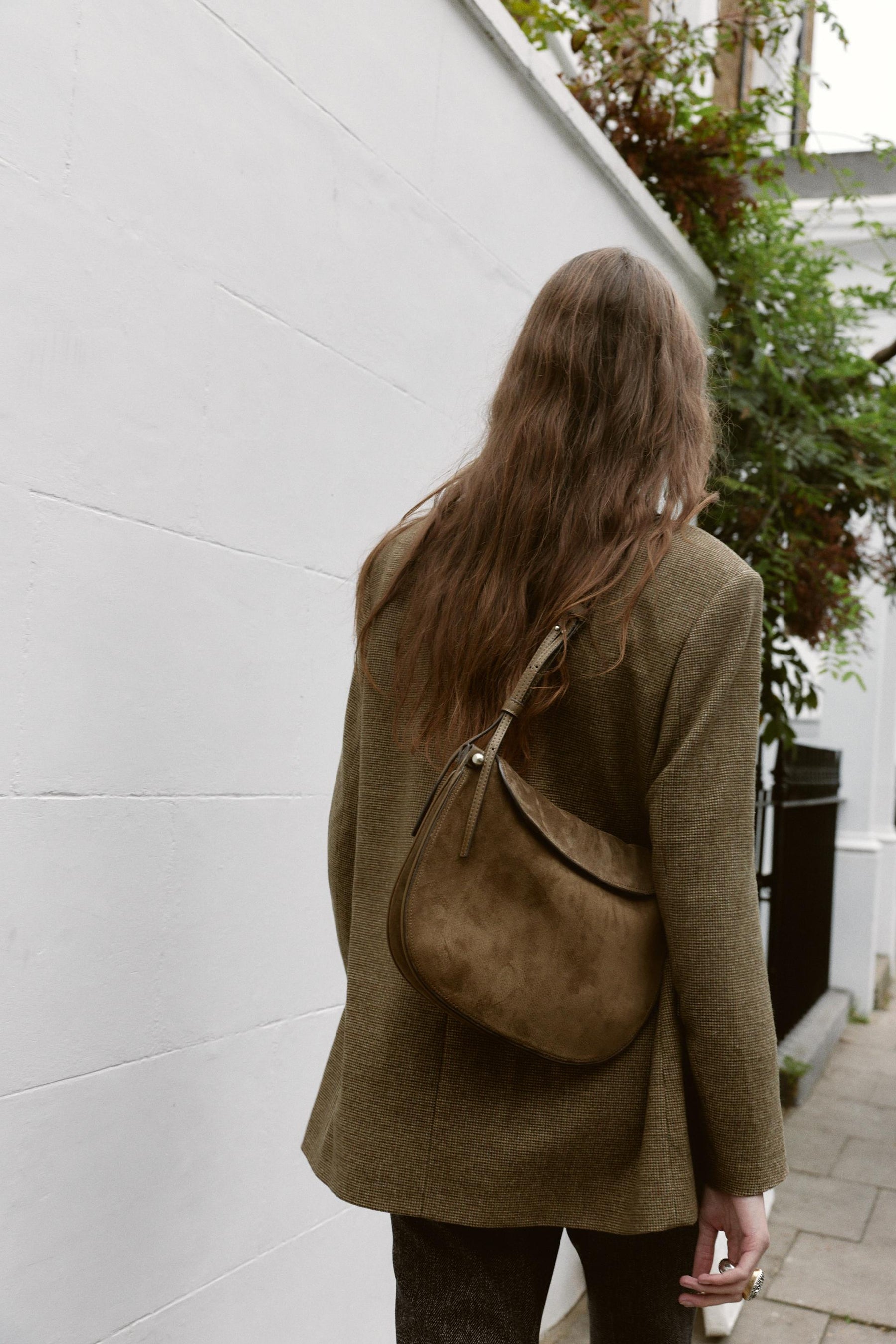 Leather Flap Handbag