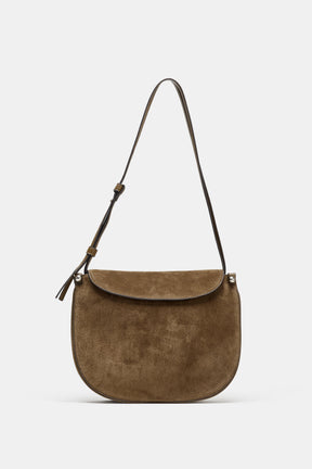 Leather Flap Handbag