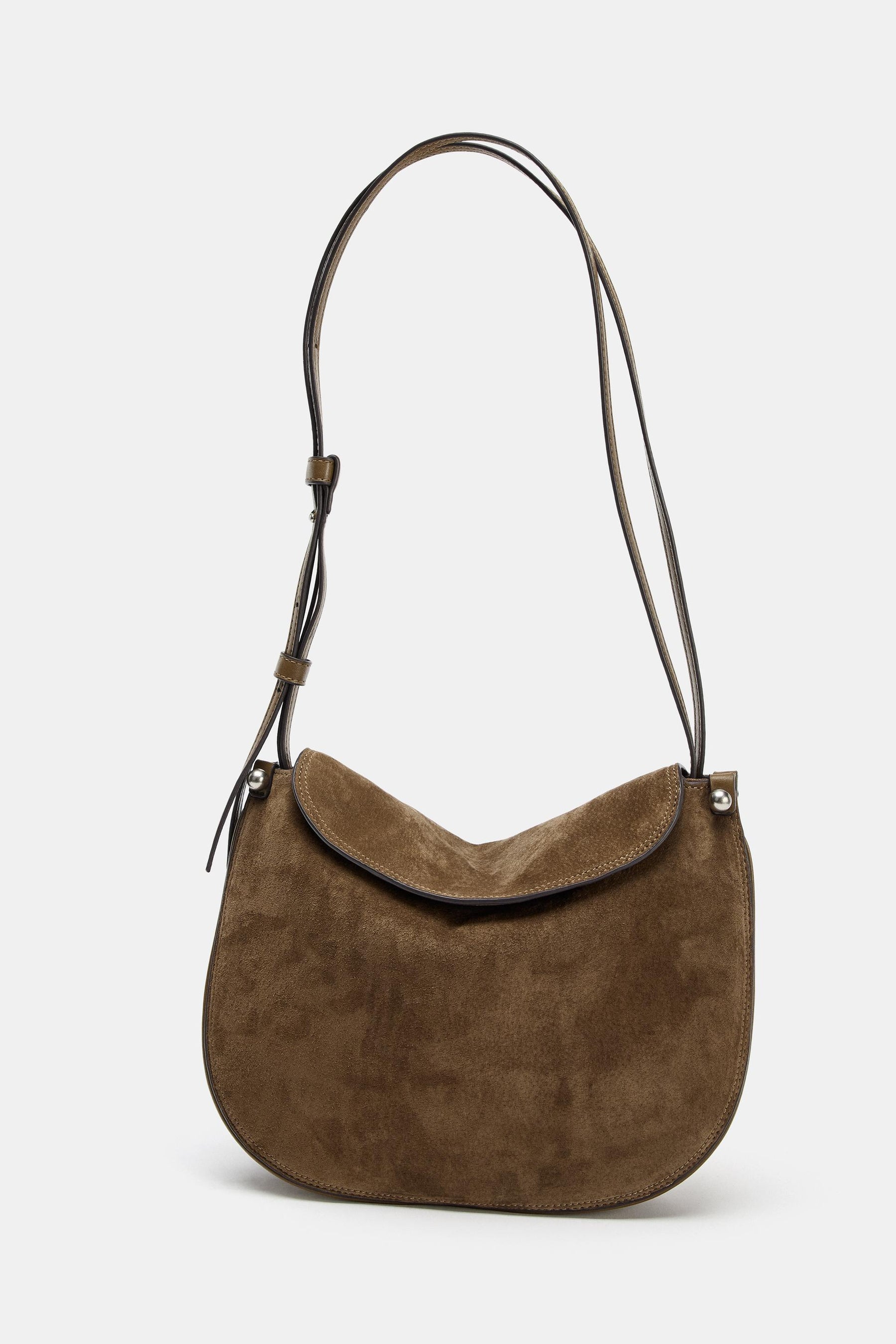 Leather Flap Handbag