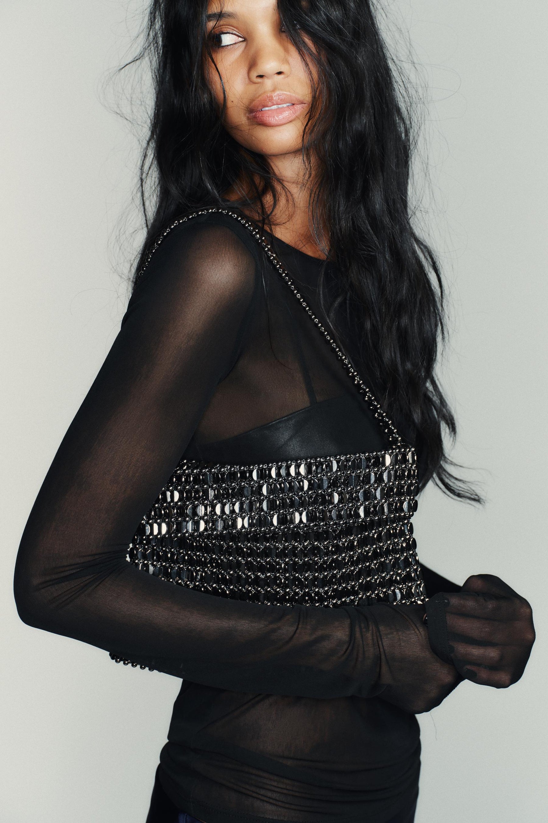 Appliqué Shoulder Bag